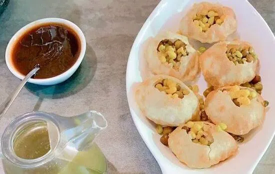 Delicious Gol Gappe at Bombay Talkiz in Edmonton, AB