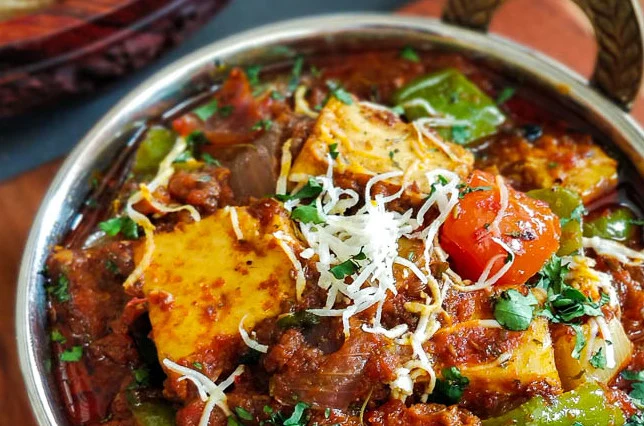 Authentic Kadhai Paneer at Bombay Talkiz in Edmonton